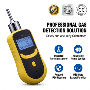 SKZ1050-CO2 เครื่องวิเคราะห์ก๊าซ CO2 แบบพกพาอินฟราเรด 0-2000-50000ppm ความแม่นยำ 3% การบันทึกข้อมูลปั๊มดูดเครื่องตรวจจับก๊าซ - Product Image 1
