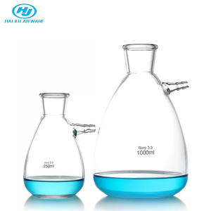 HAIJU <span class=keywords><strong>LAB</strong></span> แก้วบอโรซิลิเกตทรงสูง,ขวดแก้วขนาด125มล. ~ 20000มล. ขวดแก้วกระติกน้ำแบบมีช่องใส่ของที่ปลายปากด้านบน/ด้านข้าง - Product Image 2