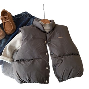 <span class=keywords><strong>Gilet</strong></span> imprimé teint en pièce pour enfants, style coréen, nouveau, pour garçons et filles, motif pingouin mignon, col montant, tendance, passe-partout - Product Image 5