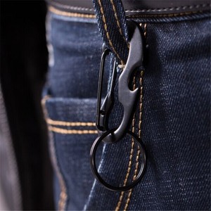 Black Beetle Key Ring Stainless Steel 15kg Load D-Ring Carabiner Bottle Opener EDC Multi-functional Hook - Product Image 4