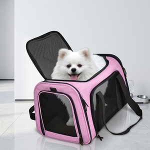 Sac à dos/sac à main pour animaux de compagnie en polyester monochrome Zhejiang, pour transport transfrontalier, utilisation en voiture, porté épaule ou croisé, pour chats et chiens - Product Image 4