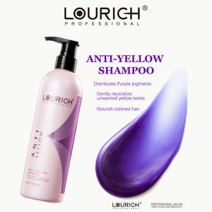 Lourich Anti-Yellow Shampoo Salon Professional Private Brand Best Blonde Remove Brassiness Silver Shampoo Purple Shampoo - Product Image 2