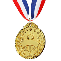 Médaille religieuse miraculeuse en or sur mesure en gros, médaille en métal 3D en fer, croix catholique, saint saint Benoît avec chaîne