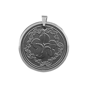 Collar <span class=keywords><strong>con</strong></span> Colgante de Flor de Bauhinia de Acero Inoxidable <span class=keywords><strong>con</strong></span> <span class=keywords><strong>Piedra</strong></span> Volcánica y Diamantes de Imitación, Antienvejecimiento KM8030, Venta Directa, Regalo - Product Image 5