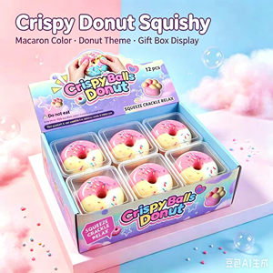 Juguete de donut crujiente y estrujable - Product Image 1