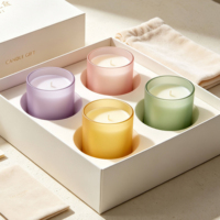 Contenants et bocaux en verre coloré de luxe personnalisés de haute qualité, écologiques, imprimés à l'écran, avec couvercles, pour bougies, 3 oz, 8 oz, 10 oz, vente en gros