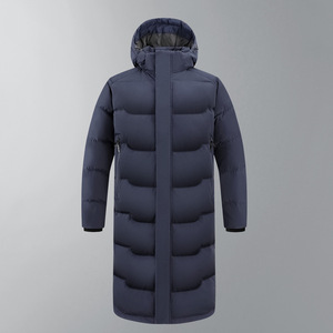 Veste mi-longue unisexe grande taille pour l'hiver, imperméable, 90% duvet de canard, épaisse, à capuche, style sport, pour parents et enfants - Product Image 2