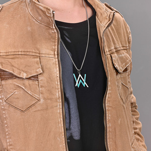 Collar de Moda <span class=keywords><strong>Alan</strong></span> Walker, Estilo Hip Hop, Collar Luminoso para Hombre, Colgante <span class=keywords><strong>Alan</strong></span> Walker - Product Image 6