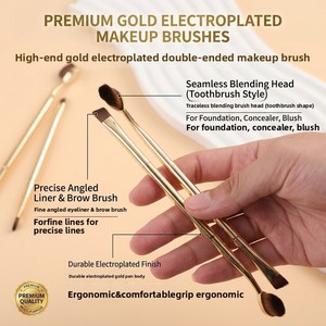 แปรงแต่งหน้าแบบเดี่ยว ขนแปรงไนลอน ด้ามพลาสติก สำหรับบีบีครีม คอนซีลเลอร์ รองพื้น - Product Image 3