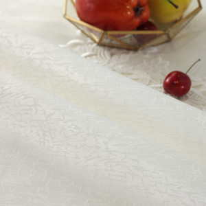 Tovaglia quadrata ovale in pizzo bianco per tavoli rettangolari <span class=keywords><strong>tovaglie</strong></span> tavolo Cove festa di nozze - Product Image 4