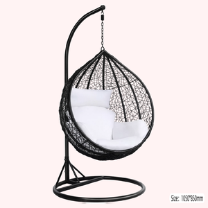 <span class=keywords><strong>Hamac</strong></span> en verre, chaise suspendue d'intérieur, balançoire <span class=keywords><strong>deux</strong></span> <span class=keywords><strong>places</strong></span> pour enfant, chaise pour bébé, double balançoire œuf avec support, balançoire œuf à bascule - Product Image 2