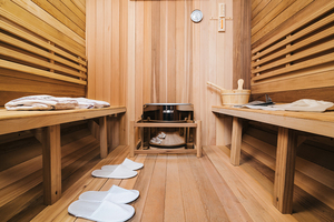 Promoción de almacén de EE. UU. 4-6 personas Sauna de barril de cedro de madera al aire libre con kit de sauna de barril a la venta - Product Image 6
