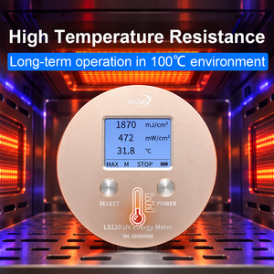 Radiomètre intégrateur UV LS120 avec courbes de puissance, d'énergie et de température pour lampes de polymérisation 365 nm - Product Image 6