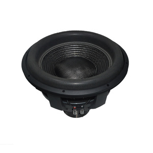 Haut-parleur de subwoofer de voiture de 15 pouces, aimant en néodyme, fibre de carbone, double sortie mono 4 ohms - Product Image 2