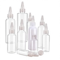 Coffrets de voyage format voyage, flacons compte-gouttes PET à embout précis, 5 ml à 100 ml, anti-fuite, mini flacons échantillons cosmétiques