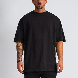 Nuevo diseño de calidad de lujo de algodón suelta gota hombro marca en blanco de los hombres <span class=keywords><strong>camiseta</strong></span> de - Product Image 4