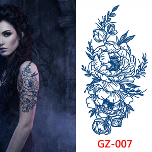 100% Herb-Based Plant Safe Last 2 Weeks Blue Genipa Hand Arm Shoulder Leg Juice Ink Semi Permanent <strong>Jagua</strong> <strong>Henna</strong> Tattoo - Product Image 3