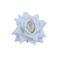 Têtes de fleurs artificielles en velours de soie haut de gamme pour la décoration de scènes de mariage, coiffes, boutonnières, arrangements floraux artificiels
