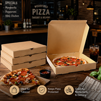 Individuell Bedruckte Umweltfreundliche Recycelte Wellpappe-Pizzabox Hochwertige Dicke Extra Große Pizza-Planet Partydekoration