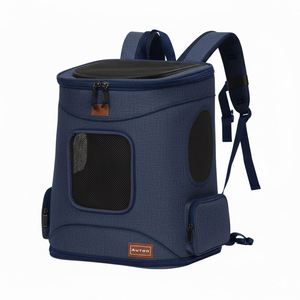 Mochila Transportadora de Mascotas Personalizada OEM, Tela Oxford 600D, Ligera, Transpirable, Ventana de Malla para Perros y Gatos, Cierre de Cremallera, para Todas las Estaciones - Product Image 3
