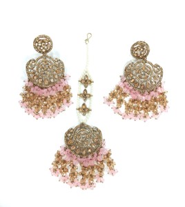 Ensemble de collier de créateur ethnique indien du sud vintage de qualité haut de gamme et boucles d'oreilles pour les mariages bijoux de mode - Product Image 2