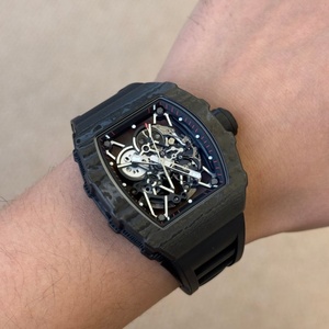 Montre mécanique de luxe ultra-fine en quartz de haute qualité, lumineuse, avec cadran de 47 mm et bracelet en nylon, tendance et décontractée. - Product Image 3