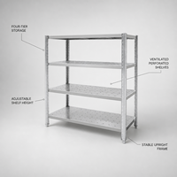 Étagères murales en acier inoxydable 201/304 sur mesure, stockage pour cuisine commerciale, capacité de charge de 500 kg/m pour restaurants, hôtels