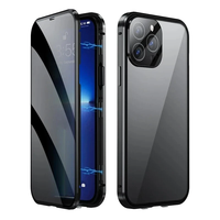 Étui magnétique durable en verre double face anti-espion pour iPhone 17 Air 16 15 14 13 12 11 Pro Max Plus 16E avec protection d'objectif