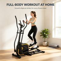 Dispositivo de Entrenamiento Cardiovascular para el Hogar, Ajustable a Varios Niveles, Quema Grasa, Pérdida de Peso, Bicicleta Elíptica de Fitness