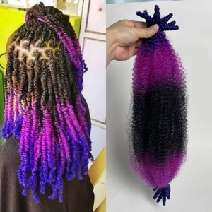 12-24 Inch Tổng Hợp Mùa Xuân Afro Twist Số Lượng Lớn Phần Mở Rộng Tóc Cho Mini Twist Và <span class=keywords><strong>Micro</strong></span> Locs Bouncy Mùa Xuân Ghana Twist - Product Image 1