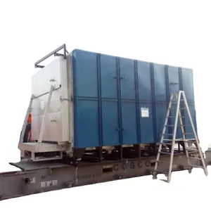 Trolley type car loading heat treatment furnace for steel hardening and tempering