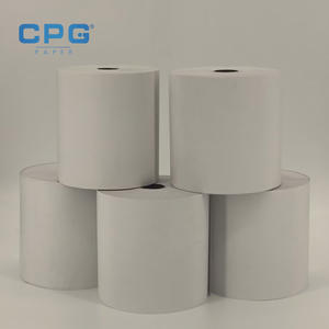 Rollo de Papel Térmico Blanco Liso de Alta Calidad para Cajeros Automáticos y Bancos, 3 1/8 Pulgadas, 55gsm/70gsm, Venta al Por Mayor del Fabricante - Product Image 1