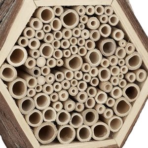 Maison hexagonale d'abeille d'hôtel d'abeille sauvage avec la boucle pour accrocher - Product Image 5