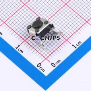 TS-1093A-A1B2-D2 Tactile Switch Through hole Component THT Switch Single Pole Single Throw Round Button 1.8N Right Angle Insert - Product Image 1
