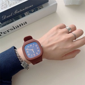 Orologio quadrato popolare, stile universitario femminile, orologio elettronico per studenti