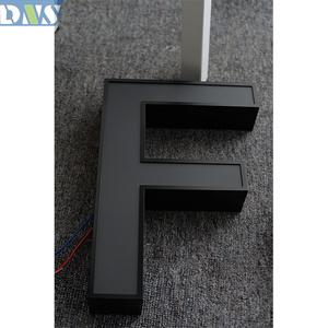 丹尼森 LED DIY 定制不锈钢电子通道灯标牌 黑白正面发光标牌 商业装饰用 - Product Image 2