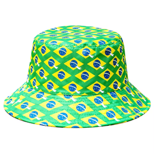 Chapeau Bob Drapeau Brésil en Coton pour Supporter de Football Coupe du Monde 2026 Canada Mexique Argentine – Casquette de Pêcheur pour Fans de Football - Product Image 5