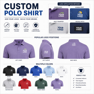 เสื้อโปโลผู้ชายแบบมีโลโก้สั่งทำ น้ำหนัก 220 กรัม ผ้าไนลอนผสมสแปนเด็กซ์ ยืดได้ 4 ทิศทาง ระบายอากาศได้ดี เหมาะสำหรับใส่ทำงานหรือลำลอง ขายส่ง ไซส์ S-4XL สีม่วง - Product Image 2