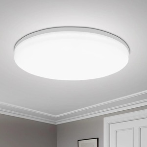 Lámpara de techo LED redonda, accesorio de iluminación de techo decorativo moderno para el hogar, 18/24/36/48W, iluminación para sala de estar, dormitorio, cocina interior - Product Image 1