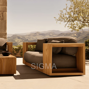 현대적인 스타일 빠른 청소 티크 소파 세트 이동식 기계 빨 커버 얼룩 방지 가족 야드 빌라 - Product Image 2