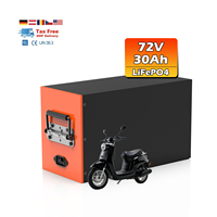Batterie lithium haute capacité 72V 30Ah pour moto électrique, scooter électrique, vélo électrique, deux roues, batterie rechargeable avec BMS