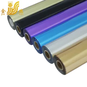 JINSUI Hochwertige Hersteller PET Mattgold Silber Bunte Heiß präge folie für Papier