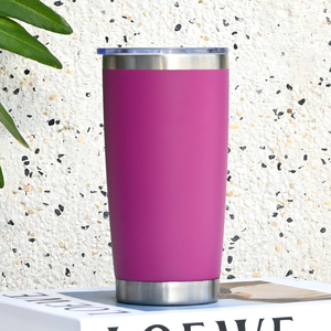 Custom Logo 20oz Powder Coated Tumbler Vacuum <b>Insulated</b> Stainless Steel Travel <b>Mug</b> for Corporate Gift - Product Image 1