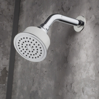 Nouveau pommeau de douche de pluie en ABS de 4 pouces avec robinet de style à dos blanc accessoire de salle de bain à haute pression