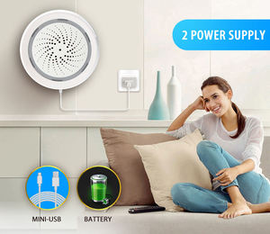 Sirène d'alarme WiFi Tuya Smart Life TY-192, haut-parleur puissant 100 dB, 18 sonneries avec lumière stroboscopique pour système de sécurité domestique - Product Image 2