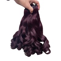 Offre Spéciale 100% cuticules alignés cheveux indiens tissage faisceaux Fumi rebondissant Curl Extensions de cheveux humains pour les femmes