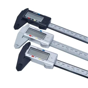 Nuovo 0-150mm calibro a corsoio digitale 6 pollici Card righello LCD elettronico in fibra di carbonio altimetro micrometro calibri strumento di misura - Product Image 1