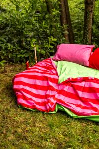 Ensemble <span class=keywords><strong>de</strong></span> literie en coton pur respirant, rayures rouges et roses avec intérieur <span class=keywords><strong>vert</strong></span>, nouveau design, ensemble <span class=keywords><strong>de</strong></span> housse <span class=keywords><strong>de</strong></span> couette en coton - Product Image 5