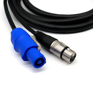 Câble combiné de scène Powercon DMX XLR 1 \ 2 \ 3 \ 5 \ <span class=keywords><strong>15</strong></span> <span class=keywords><strong>m</strong></span> câble de commande d'alimentation de lumière d'extension pour l'église d'éclairage à tête mobile - Product Image 2