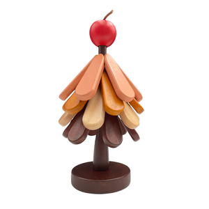 Dessous de plat en bois pour plats chauds Ensemble de dessous de plat en forme de rectangle 4 dessous de plat + 1 support Arbre de Noël de style moderne durable et peu encombrant - Product Image 6